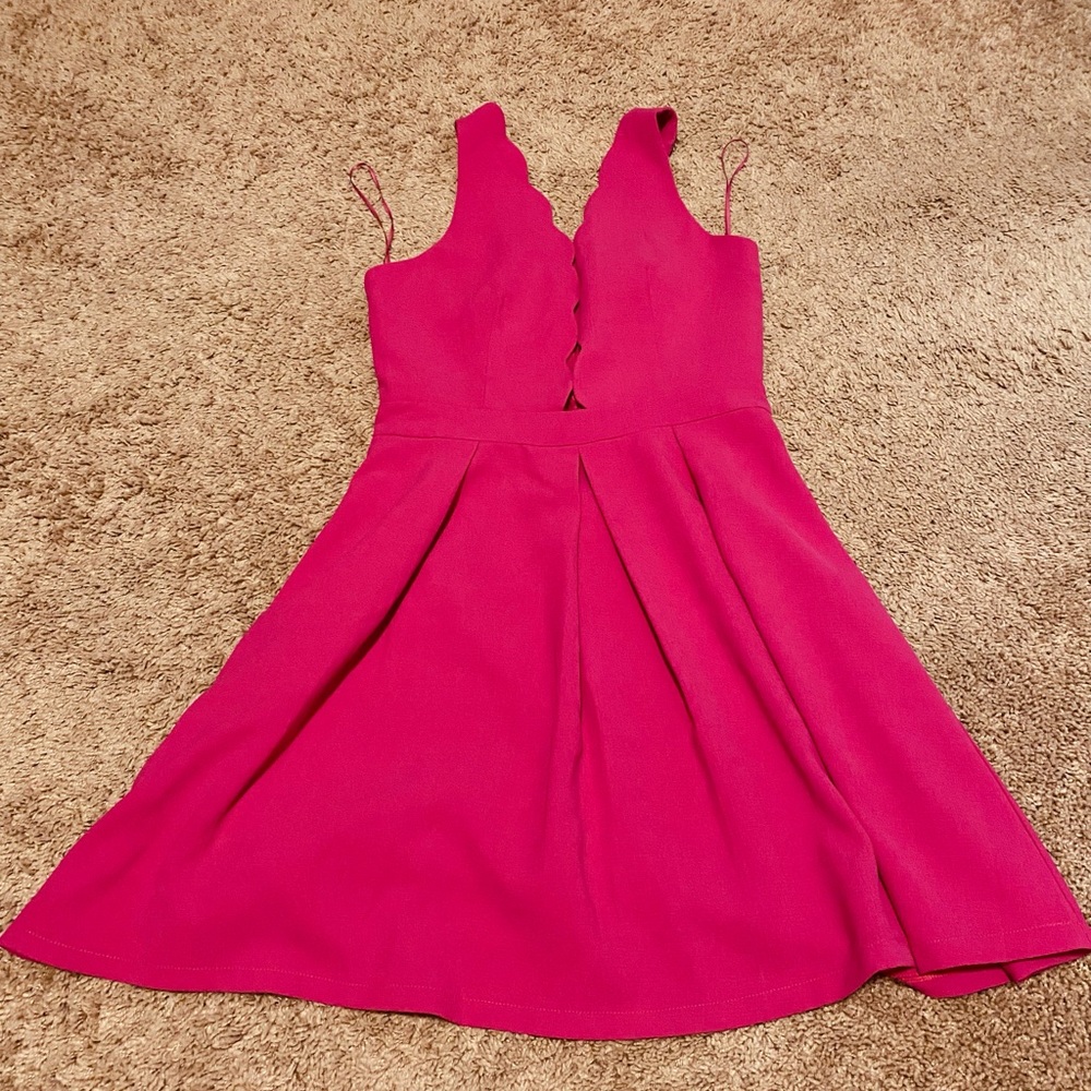 Magenta cocktail dress